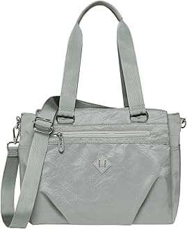 KAUKKO Women Crossbody Bag Handbag Lightweight Shoulder Purse Nylon Multi Pocket Crossbody Bag Ladies Travel Handbag