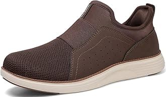 YOLARK Men Casual Dress Shoes Fashion Sneakers Lightweight Breathable Laceless Walking Shoes Gym Tennis Athletic