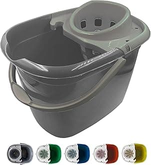 Colour Coded Mop Buckets - Grey/Silver