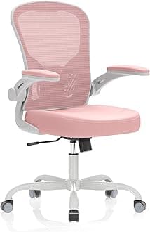 Office Chair, Ergonomic Desk Chairs 330LBS Capacity High Back Mesh Computer with Flip-up Armrests, Comfy Work with Adjustable Lumbar Support, Rolling Swivel Executive Task