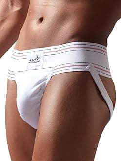 Athletic Wolf Stretchable Supporter Jockstraps with Cup Pocket, Ideal for Workout and Sports Quick Dry Moisture Wicking Underwear