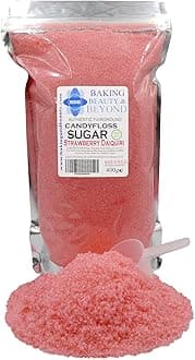 Baking Beauty and Beyond Premium Candy Floss Sugar 400g - Strawberry-Daiquiri Flavour