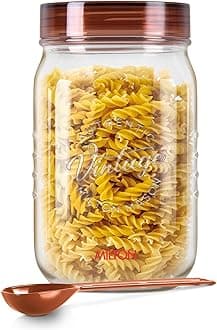 MILTON Vintage Pet Jar, 3 Litres, Transparent | Food Grade | Air Tight | BPA Free | Food Storage Container