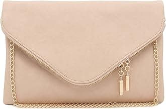 Oversized Envelope Clutch Evening Bag with Chain Strap