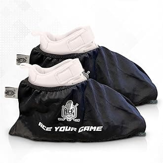 ACE HOCKEY Slide Board Booties for Smooth Gliding (Reusable, Washable) - Compatible with All Fitness/Hockey Slide Boards - Slip-Over-Shoe Design - One Size Fits All