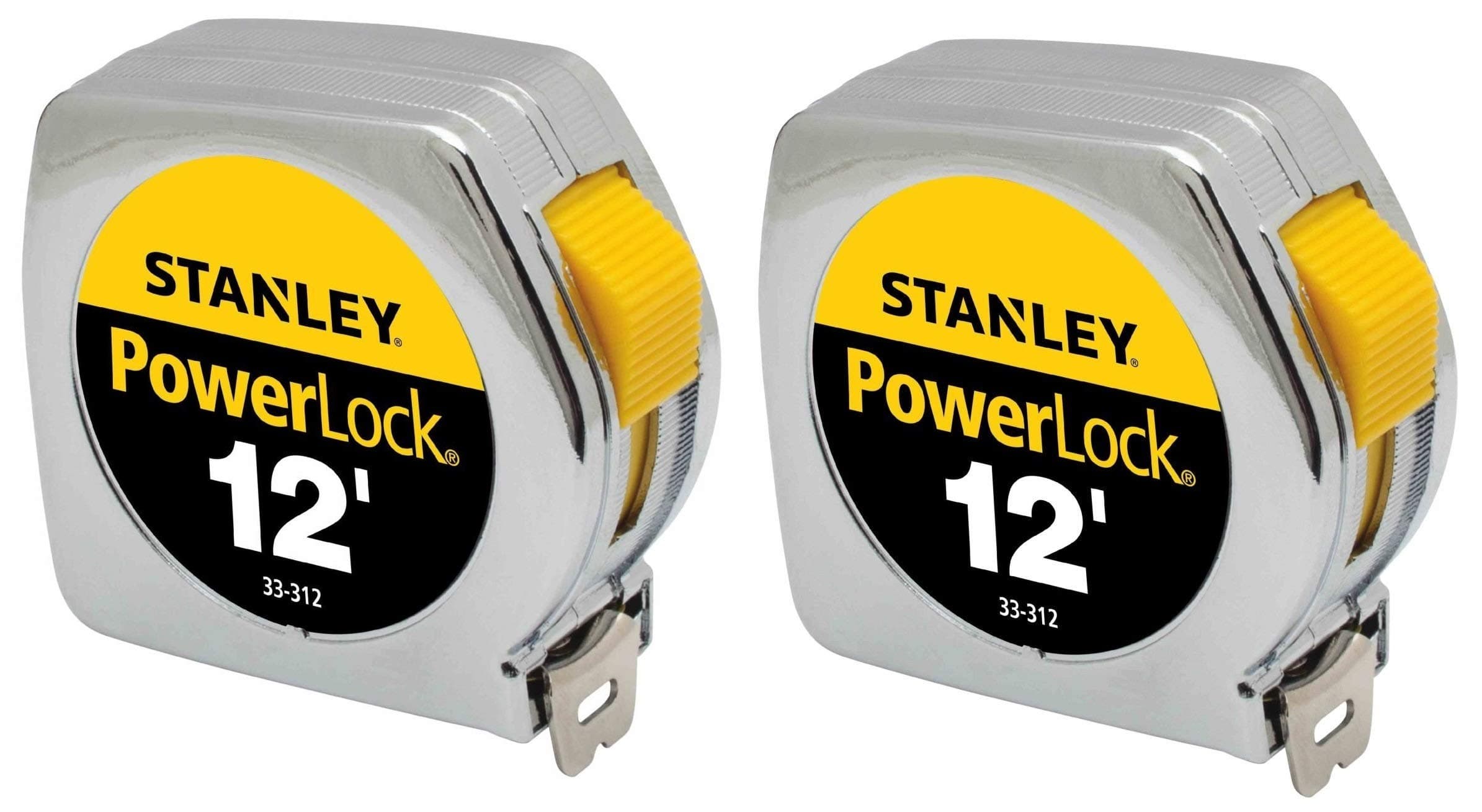 Hand Tools 33-312 3/4" X 12' PowerLock Professional Tape Measure (2 Pack)