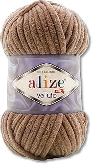 Wohnkult 100 g Alize Velluto wool in 30 selections (329 | tobacco)