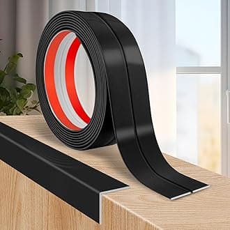 Flexible Wall Corner Protector Moulding Trim Peel and Stick Wall Corner Guards Edge Protector Self Adhesive Molding Trim Strip for Edge Ceiling (Black, 2.4 in x 10 Ft)
