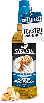 Sugar Free Coffee Syrup, Toasted Marshmallow Flavored Syrup for Drinks, Lattes, and Desserts – 25.4 fl oz