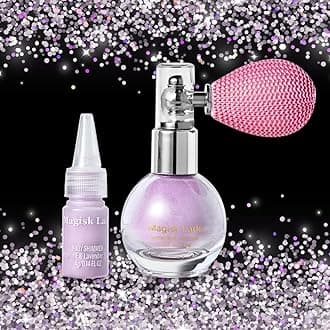 Purple Body Glitter Spray, Hair Glitter Spray for Kids Women, Body Shimmer Powder, Face Glitter Highlighter, Body Highlighter Spray, Rave Accessories Rave Hair Glitter for Party Festival
