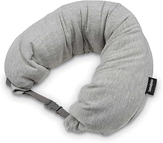 Samsonite Unisex-Adult Microbead 3-In-1 Neck Travel Pillow, Frost Grey, One Size, Microbead 3-in-1 Neck Travel Pillow