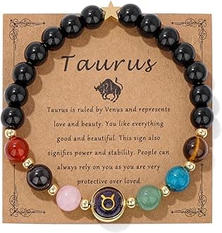 GolbalJew Zodiac Bracelets for Women 12 Constellations Healing Crystal Stone Beads Bracelet Birthday Zodiac Gifts Horoscope Spiritual Bracelet