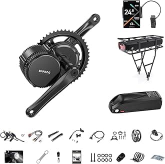 Mid Drive Kit:500W/750W/1000W Ebike Motor Kits, BBS02B HD Mid Drive Ebike Conversion Kit with LCD Display& Battery