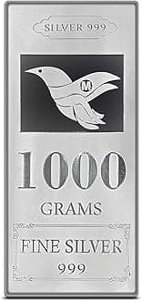 MAA SILVER999 Purity Silver Bar/Lagdi with Box Perfect for Gifting & Investment (2 Grams - 1000 Grams)