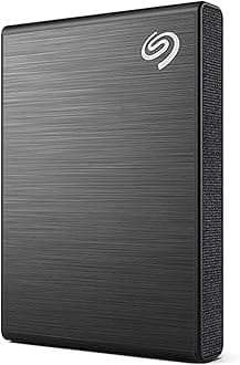One Touch SSD 2TB External SSD Portable – Black, speeds up to 1030MB/s, 6mo Mylio Photo+ subscription, 6mo Dropbox Backup Plan​ and Rescue Services (STKG2000400)