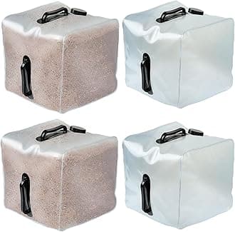 4 Pack Pool Ladder Weights for Above Ground Pools, Heavy Duty Plastic Pool Weights Sand Bags for Ladders, Fillable Pool Step Weights, The Anchor Pool Stairs Weights for Swimming Entry Systems