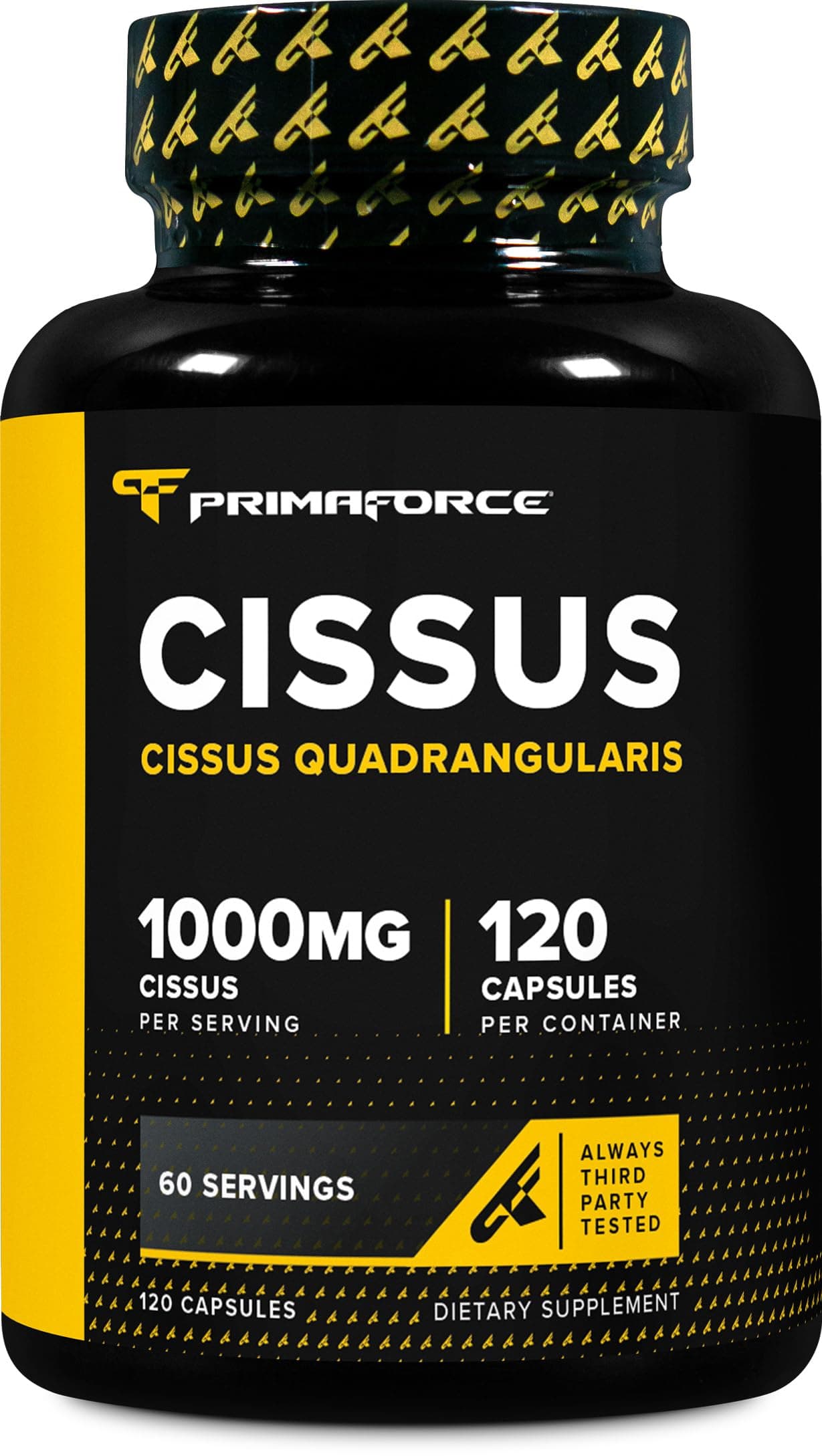 Cissus Quadrangularis Extract, 120 Capsules, 1000mg per Serving - Gluten Free, Non-GMO