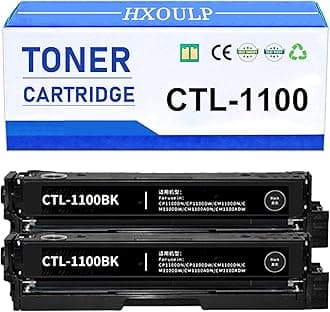 CTL-1100 BK/C/M/Y Toner Cartridge Replacement Compatible for Pantum CP1100 CP1100DN CP1100DW CM1100DN CM1100DW CM1100ADN CM1100ADW Printer CTL1100 Standard-Yield 2 Black
