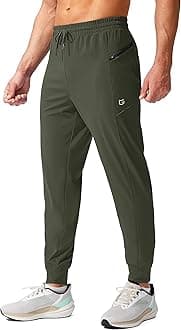 G Gradual Men's Joggers Pants with Zipper Pockets Stretch Athletic Sweatpants for Men Workout Jogging Running