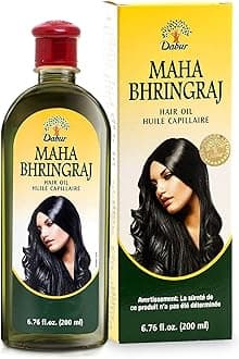 Maha Bhringraj Herbal Ayurvedic Hair Oil – Infused with Bhringraj Oil for Scalp Nourishment, Soft and Manageable Strands – Oils for Hair and Scalp Massage – 200ML (6.76 fl oz)