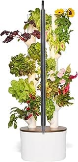 Gardyn Studio Hydroponics Growing System Kit & Vertical Indoor Garden Planter - Smart Herb Garden - Includes 16 Non-GMO Indoor Plants, Herbs, Vegetables & LED Grow Light - Gifts for Dad