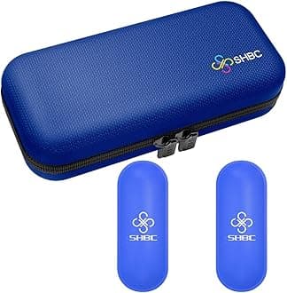 SHBC Insulin Cooler Travel Case for Diabetic Organize Medication Insulated Cooling Bag with 2 Ice Packs Blue