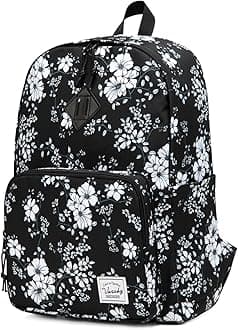 VASCHYSchool Backpack, Ultra Lightweight Travel Backpack for Women Schoolbag Bookbag for Kids Teen Girls Floral