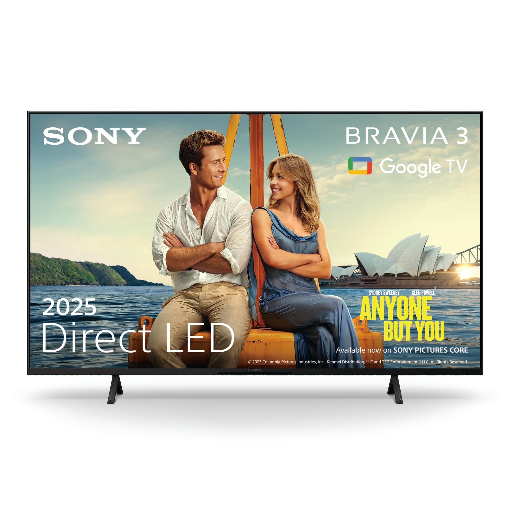 Sony BRAVIA 3 – Direct LED, X-Balanced Speaker, Dolby Vision/Atmos, IMAX Enhanced, Google TV (2025), Google Cast, Apple AirPlay 2, Eco Dashboard 2, Game Menu 2 – 65-inch