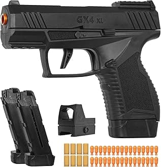 Soft Bullet Toys Gun for Boys, Empty Shell Ejecting Toy Gun, Toy Foam Blaster with Scope, Toy Pistol for Kids Boys Girls Age 8+ (Black)