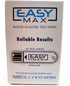 EasyMax N Blood Glucose Test Strips, 50ct.