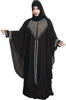 Nida fabric Free Size Muslim Burqa/Abaya & Burkha Dress for Muslim women and Girl's (F01-Burkha)