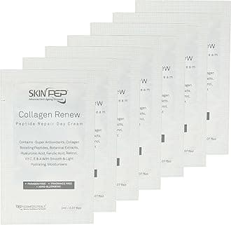 Collagen Renew - Peptide Repair Day Cream - Skin Moisturisers + Retinol + Hyaluronic Acid Serum + Vitamin C + Peptides - SkinPep Best Choice For Premium Quality Repair Cream (14ml)