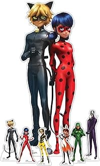 Star Cutouts SP016 Miraculous Party Pack Cardboard Cut Out Height 135cm Miraculous: Tales of Ladybug & Cat Noir