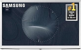 SAMSUNG 65-Inch Class The Serif LS01B Series - QLED 4K, I-Shaped Design, Anti-Reflection Matte Display, -Portable Easel -Stand, Ambient Mode+ Smart -TV -w/ Alexa Built-in (QN65LS01BAFXZA,Latest Model)