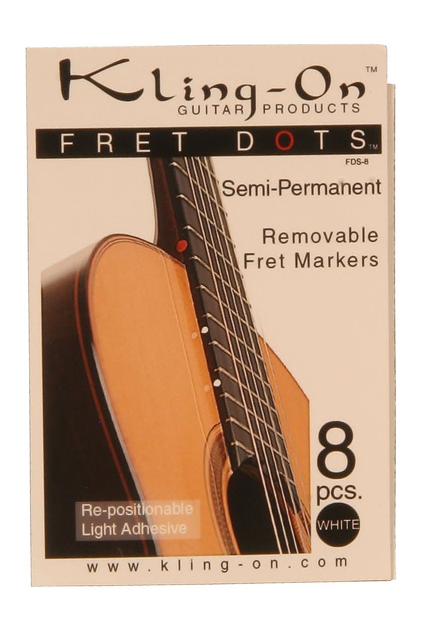Kling-On Fret Dots, Semi-Permanent, 8 pc