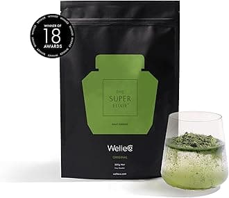 WelleCo The Super Elixir Daily Greens Powder, Probiotic Drink Mix with Whole Foods, Gluten Free, Vegan Gut Health Powder, Energy, Immunity, Healthy Skin, Hair & Nails, Pineapple & Lime, 300g Pouch