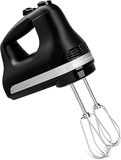 KitchenAid 5 Ultra Power Speed Hand Mixer - KHM512, Matte Black