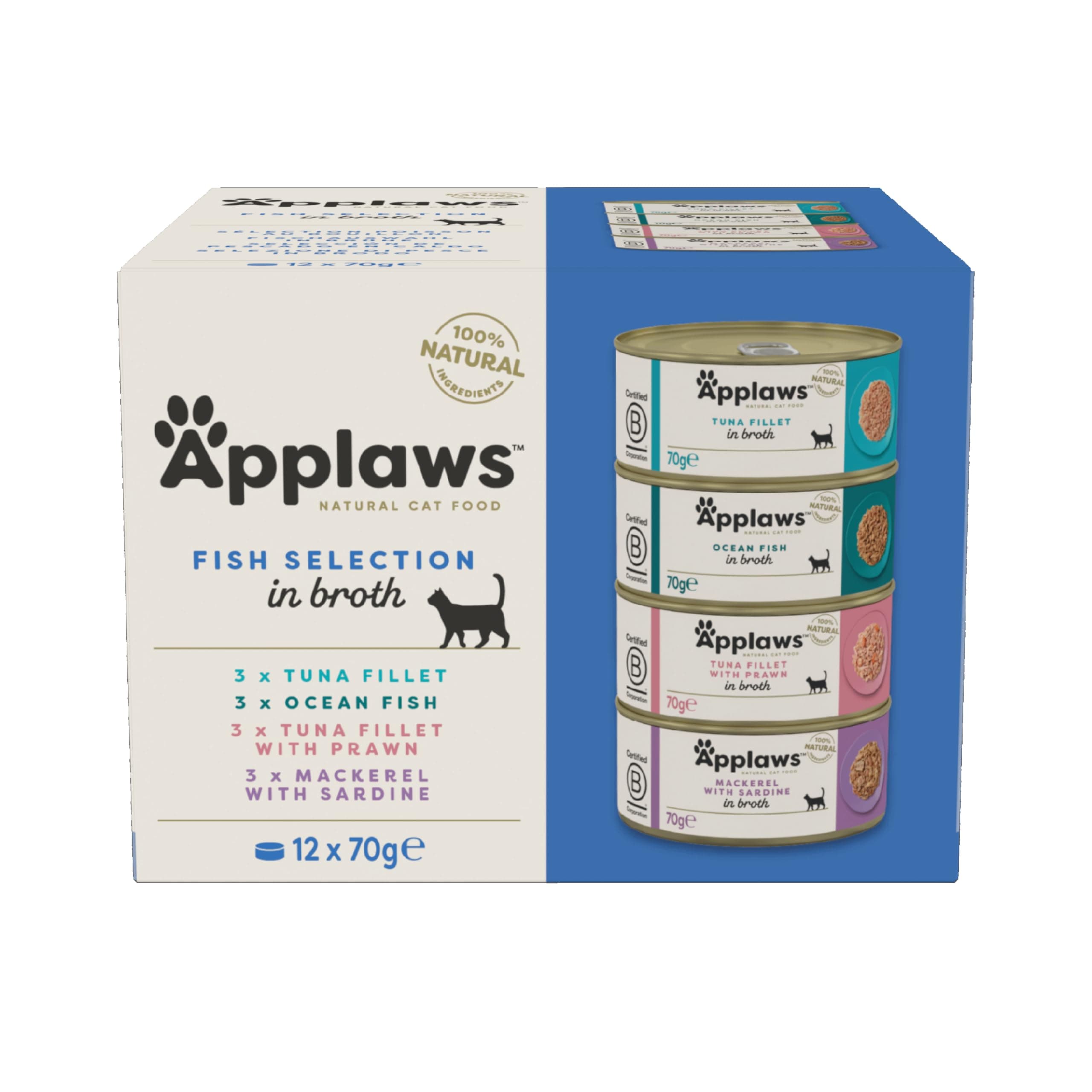 Applaws Fish Selection Cats Multipack Tins, 12 EA