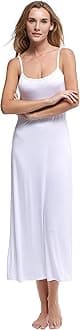 Papicutew Women's Long Full Cami Slip Dress Sleeveless Nightgowns