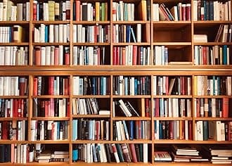 AIIKES 7x5FT Bookcase Photography Backdrop School Library Study Bookshelf Scene Children Photography Backgrounds Customized Photographic Backdrops for Photo Studio 11-440