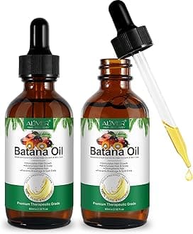 Batana Oil for Hair Growth, Batana Oil, Prevents Hair Loss, eliminates Split Ends & Increases Shine, Natural Batana Oil for Healthier, Thicker, Fuller Hair 2PCS 60ml