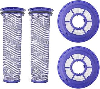 Lemige 2 Pack Post Filters & 2 Pack Pre Filters Replacement for Dyson DC41 DC65 DC66 UP13 UP20 UP30 Animal, Multi Floor and Ball Vacuum Ball Animal 2 Ball Animal 3, Compare to Part 920769-01&920640-01