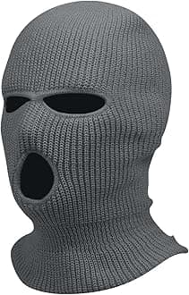 3 Hole Winter Knitted Mask for Unisex Adult Full Face Cover Ski Mask Warm Balaclava for Skiing, Sports, Snowboard