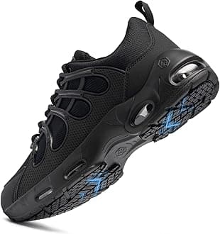 LARNMERN Non Slip Work Shoes for Men Slip Resistant Sneakers Casual Comfort Walking Mens Chef Kitchen Restaurant Breathable Wide Width