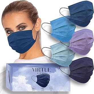 Seamless Essentials Face Masks - Soft 3 Ply Comfort 50 Disposable Face Masks