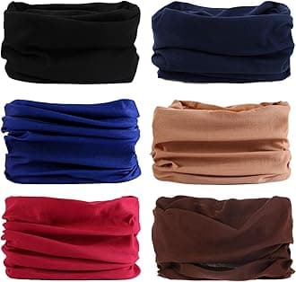 Venswell Neck Gaiter Face Mask Men Women,Seamless Bandana Rave Face Cover Scarf Mask,Balaclava,Headband, Head Wrap,Headwear