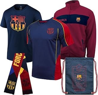 Icon Sports Pro League Ultimate Fan Pack – Officially Licensed 5-Piece Soccer Merch - Shirt, Jersey, Jacket, Scarf, Bag