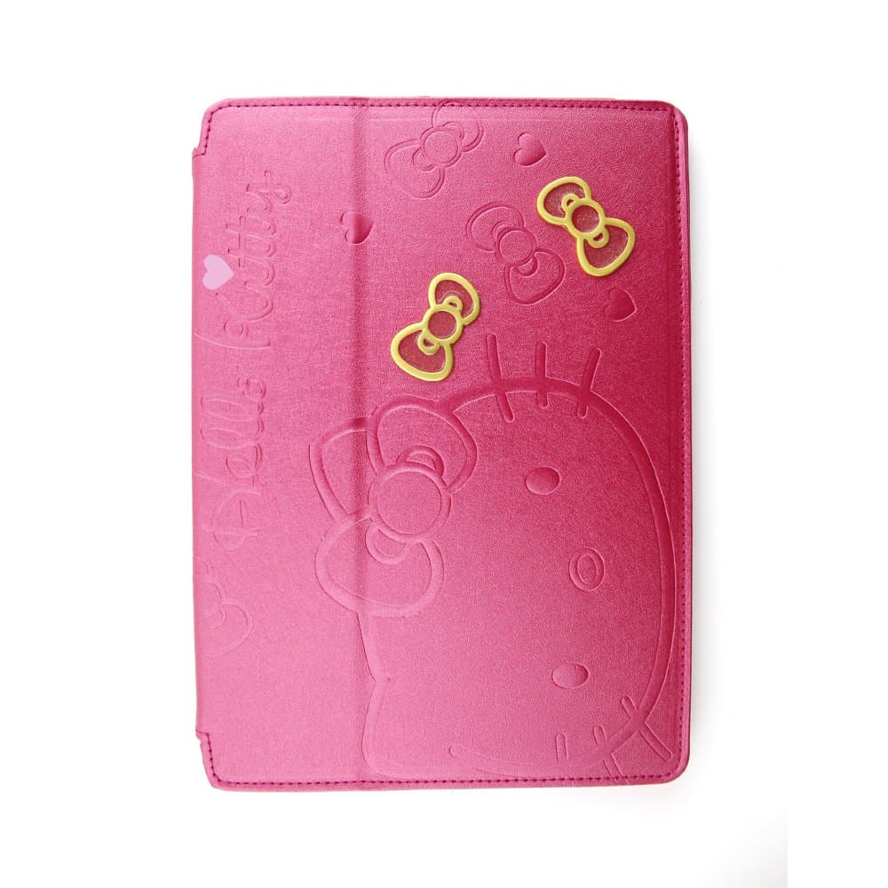 Nicetech Sweet Hello Kitty Cute Pu Leather Case for Apple Ipad 2/3/4 Cute Hello Kitty Flip Case Smart Cover Stand Angle View for Apple Ipad 2/3/4 ROSEO