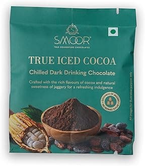 SMOOR Premium Chilled Dark Iced Chocolate Mix | Drinking Chocolate | No Refined Sugar, Made with Jaggery | 30g