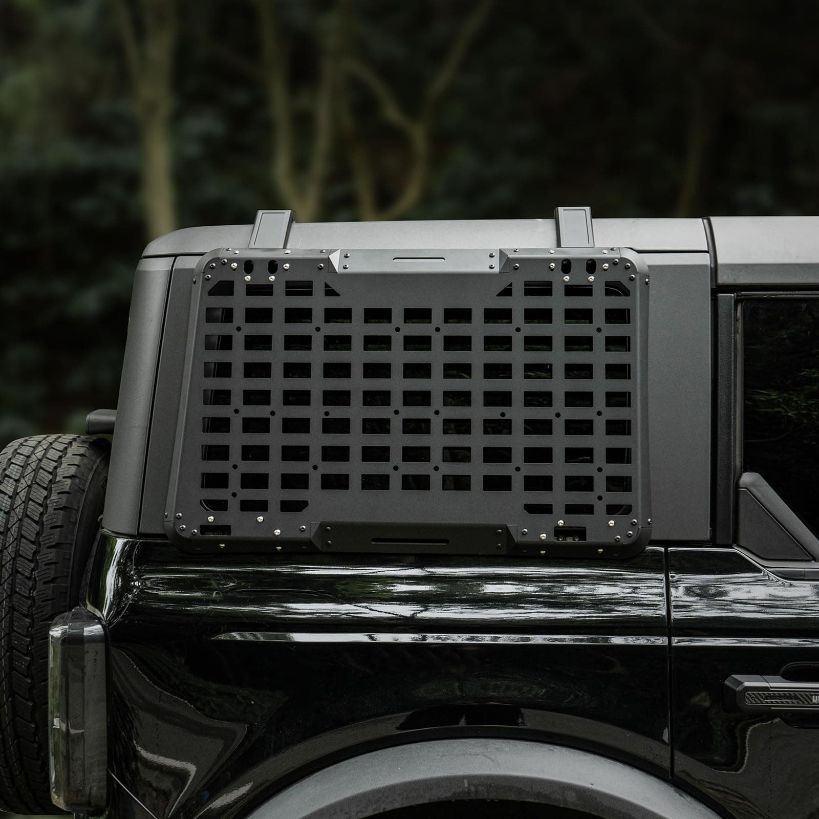 Rear Window Storage Molle Panel Flank Kit Rear Window Protective Decoration for Ford Bronco